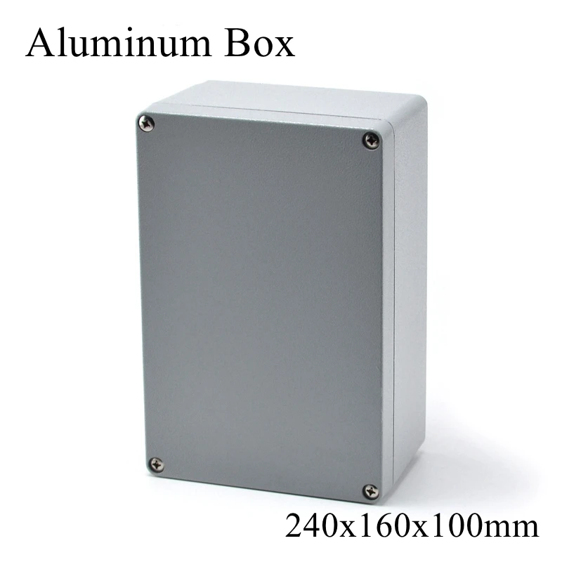 

FA64 240x160x100mm IP65 Waterproof Aluminum Junction Box Electronic Terminal Sealed Diecast Metal Enclosure Case Connector