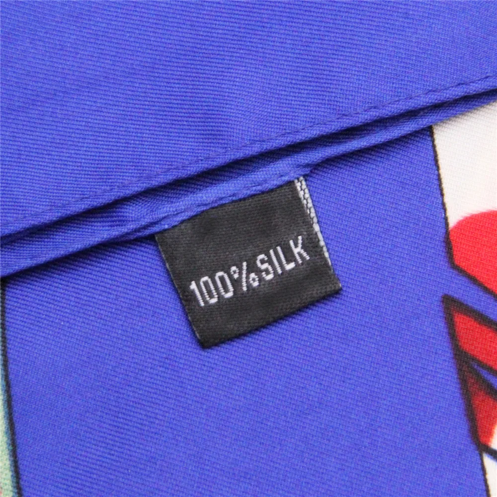 POBING Twill Silk Scarf Women Shawls Indian Feather Print Stoles Bandana Kerchief Hijab Square Scarves Wraps Silk Foulards 130CM
