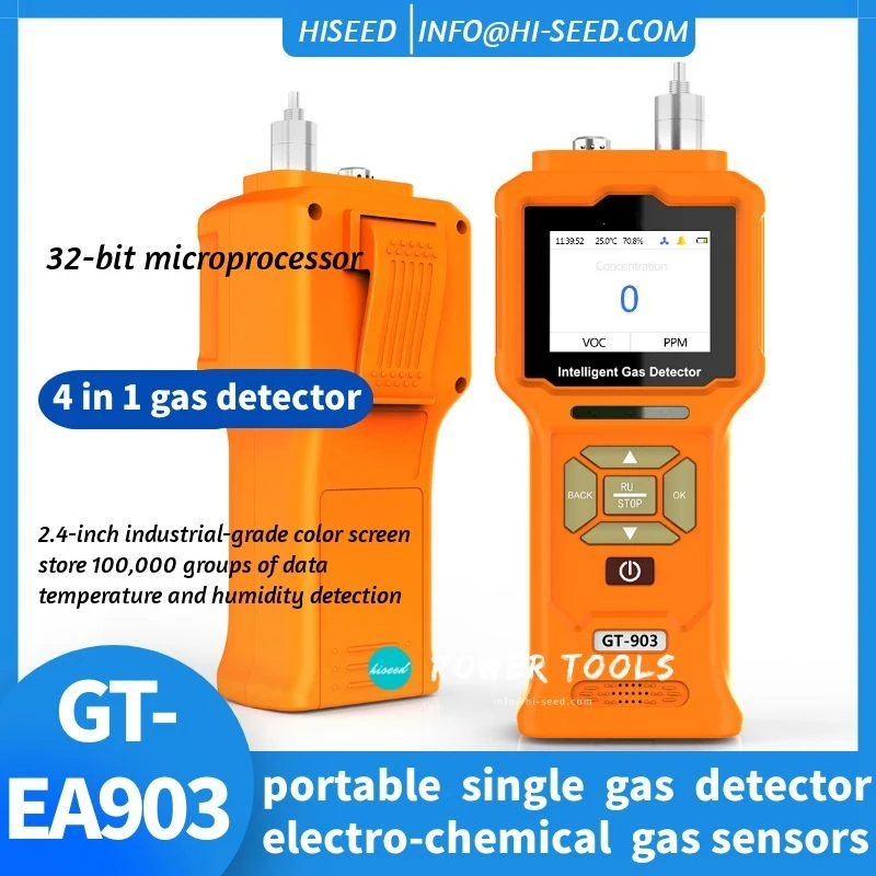 High precision GT903 pump suction type carbon monoxide hydrogen sulfide oxygen combustible gas four in one gas detector