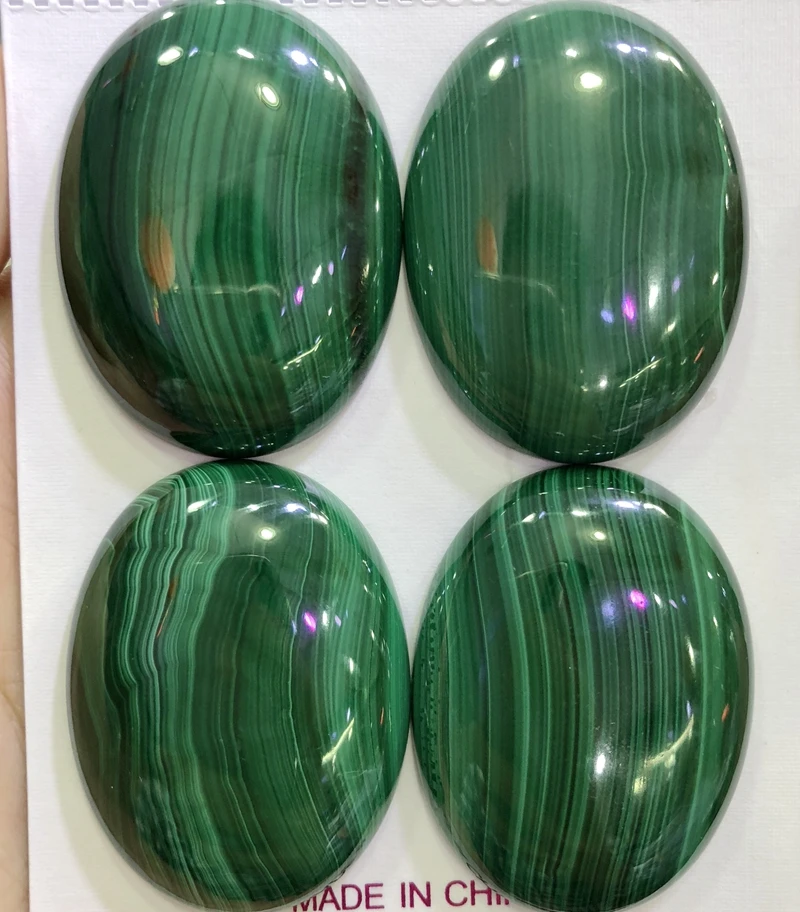 Sale 2ps/lot 100% Natural Malachite Bead cabochons,10x14mm 12x16mm 13x18mm 15x20mm,30x40mm Oval Gem stone Cabochon Ring Face