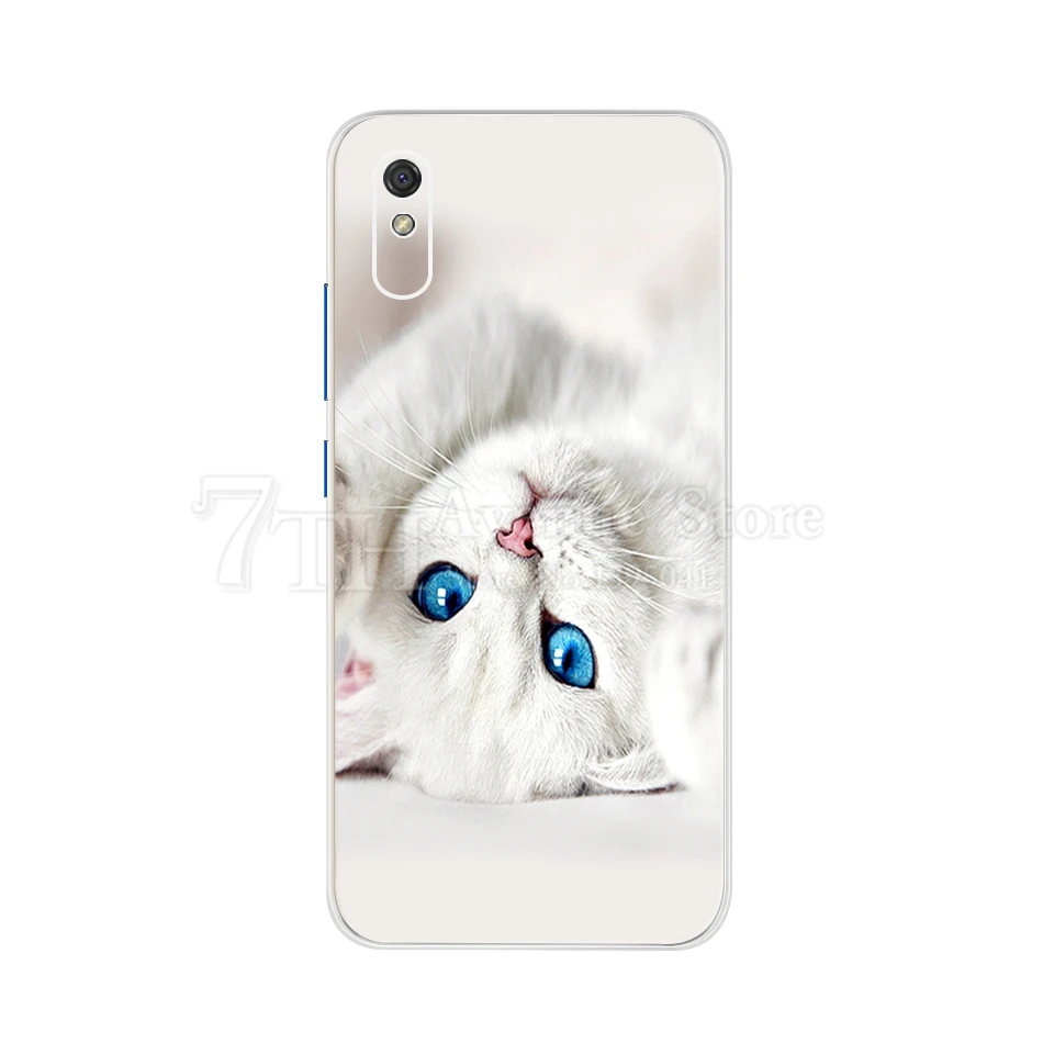 Xiaomi Redmi 9A 9C 9 ケースかわいい猫プリントソフトシリコーン TPU バックカバー Redmi 9A 電話ケース Redmi 9C Redmi9 バンパー