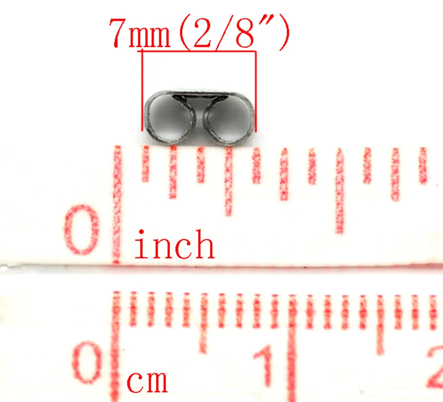 100 PCs 6mm x4mm 304 Stainless Steel Ear Nuts Post Stopper Earring Findings Butterfly Silver Color DIY Jewelry Making Finding