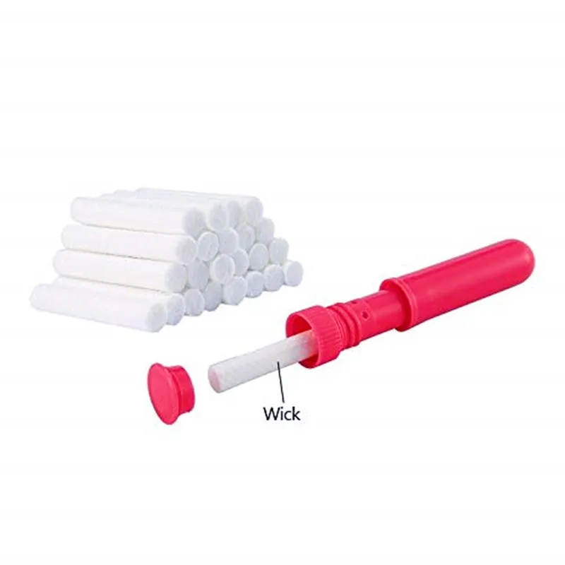 100 Teile/los 8x51mm Aromatherapie baumwolle Dochte Inhalator Refill Docht Stick Paket