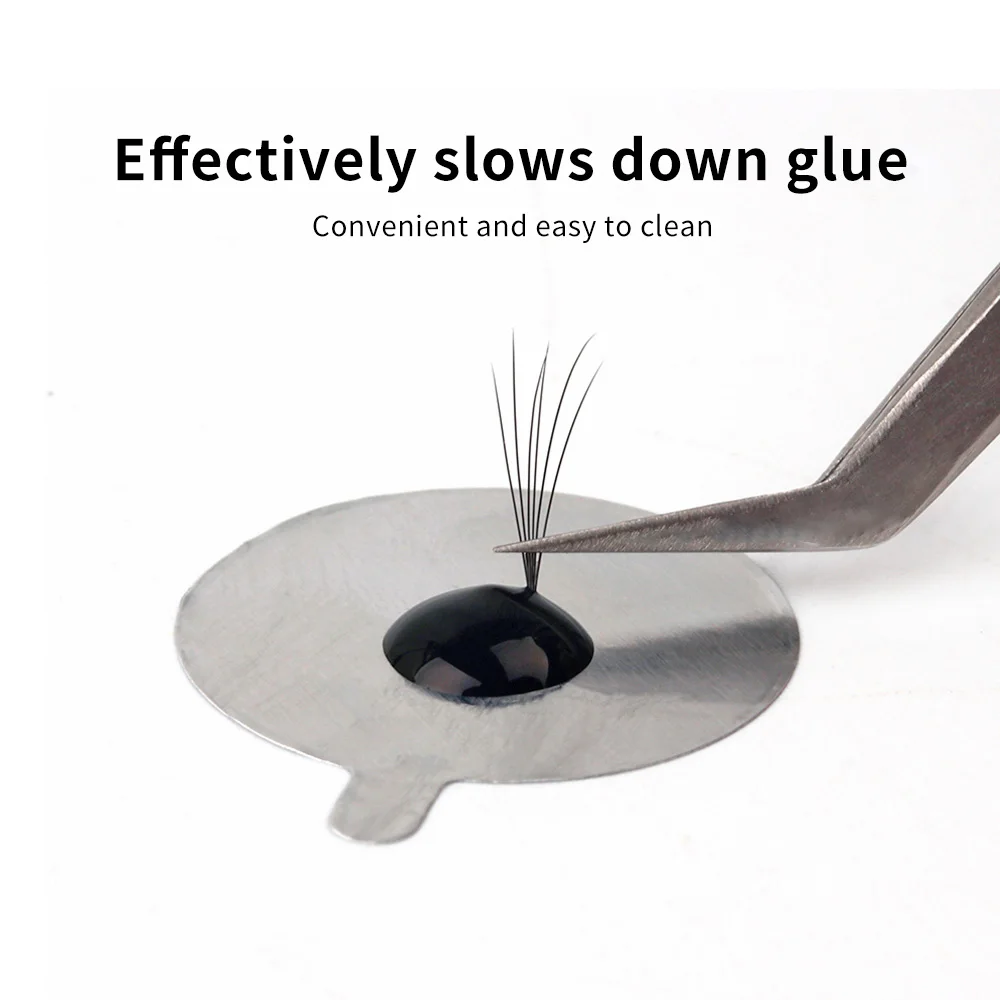 THINKSHOW - Soporte para Pegamento de Extensión de Pestañas, 10/20/30 Piezas/Bolsa, Pegatinas Plateadas Desechables, Soporte para Pestañas, Almohadilla para Ojos, Accesorios de Maquillaje