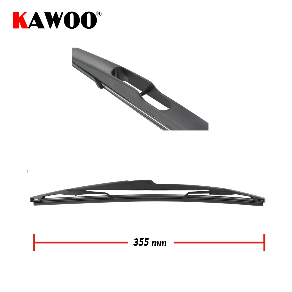 KAWOO Car Rear Wiper Blade Blades Back Window Wipers Arm For VOLVO XC90 Hatchback (2011-2014) 355mm Auto Windscreen Blade