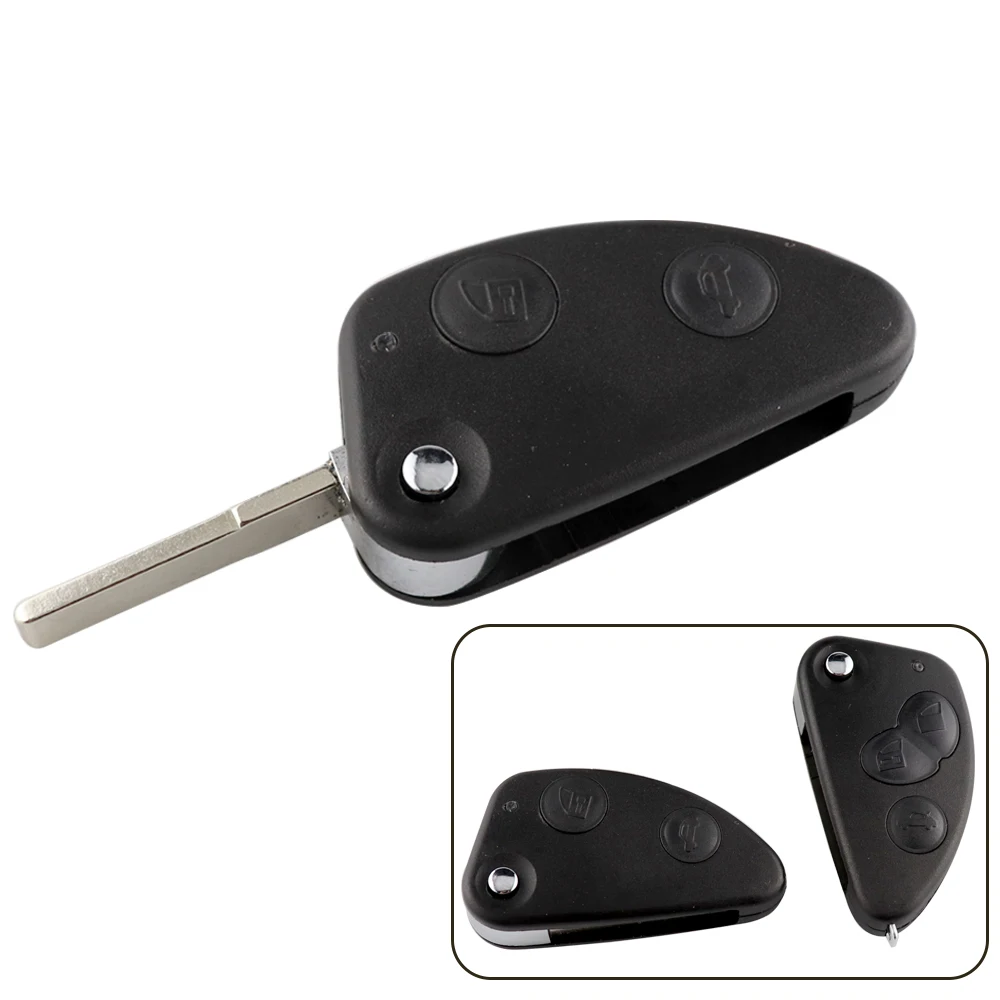 YIQIXIN Car Key Shell For Alfa Romeo 147 156 166 GT 159 Flip Remote Car Key 2 3 Button Folding Shell SIP22 Uncut Blade Fob Cover