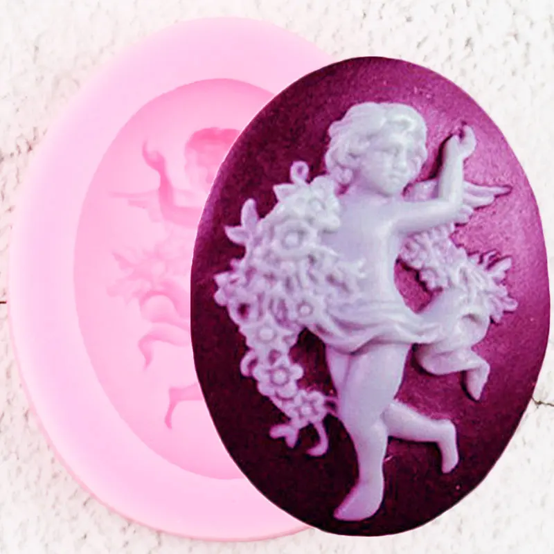 Dancer Angel Silicone Molds Soap Resin Clay Mold DIY Baby Party Fondant Cake Decorating Tools Candy Chocolate Gumpaste Moulds