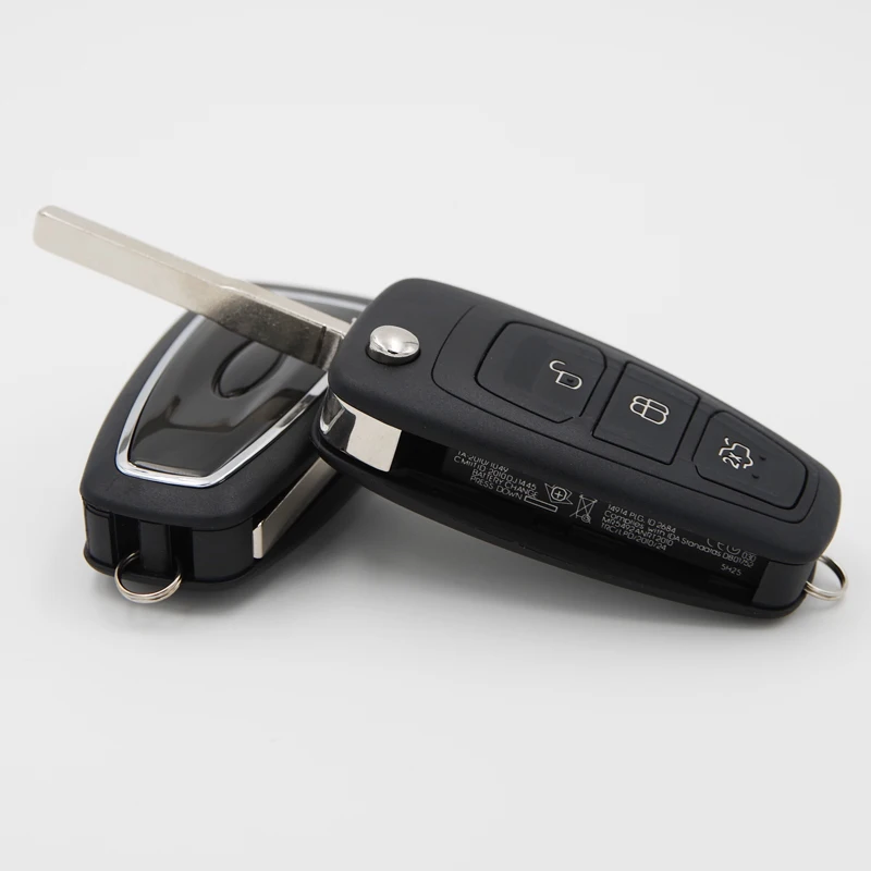 Car Folding Remote Key 433Mhz with 4D63 Chip for Ford Focus Fiesta Mondeo Transit C-Max ASK Flip Fob Remote Key