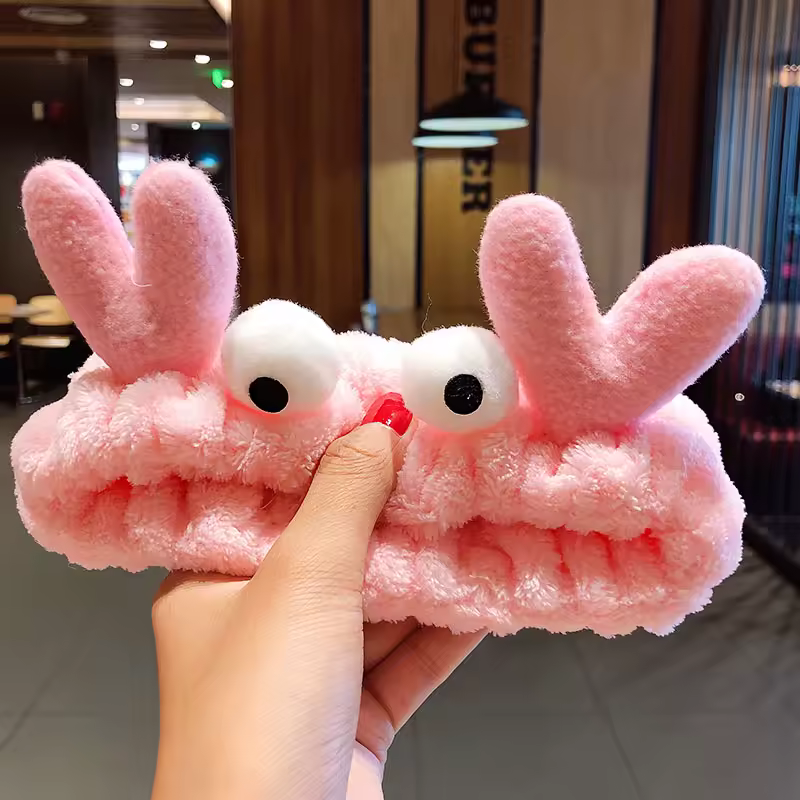 Wash Face Hair Holder Hairbands Soft Warm Coral Fleece Bow Animal Ears Headband For Women Girls Turban Fashion Hair Accessories - Image 17