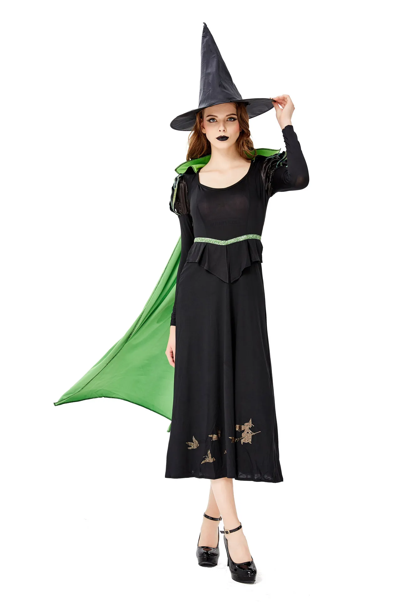 Halloween Undead Festival Evil Witch Fancy Dress Day of The Dead Dreadful Scary Vampire Cosplay Costume