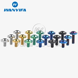 Wanyifa Titanium Bolt Ti M6x10/15/20/25mm Torx T30 Plum Head Butterfly Screws for Motorcycle Car Cycling Fasteners