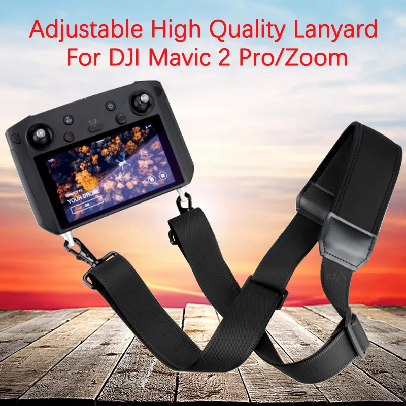 For DJI Mavic 2 Pro/Zoom Adjustable Lanyard Shoulder Belt Strap Hang Rope Sling Neck With Hooks For Remote Control With Screen