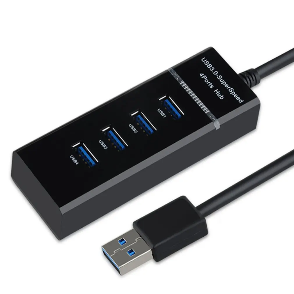 4 Ports USB 3.0 HUB Splitter High Speed Multi Splitter USB Adapter Expander Cable For Desktop PC Laptop Adapter USB HUB