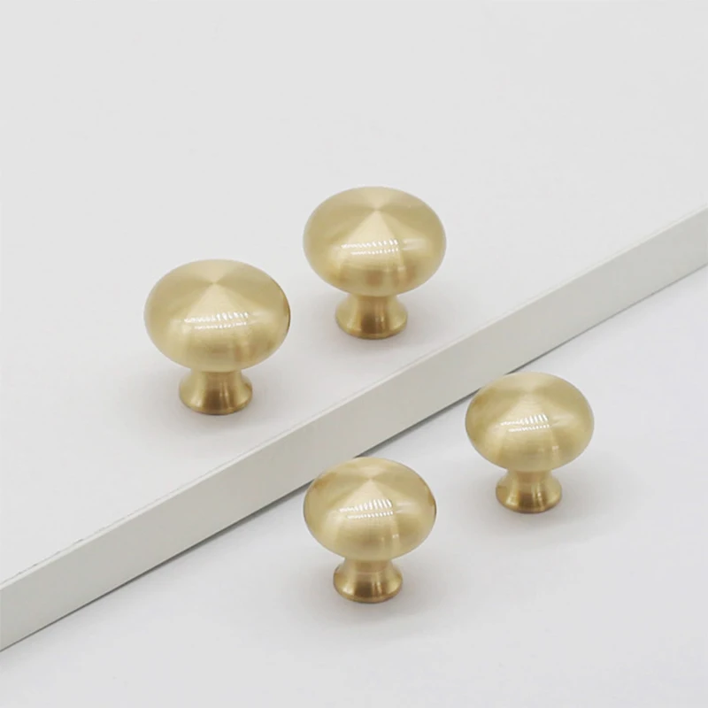 

4 Pieces Solid Simple Drawer Closet Door Knob Furniture Hardware Wardrobe Cabinet Shoe Single Hole Handle Round Cone Pull