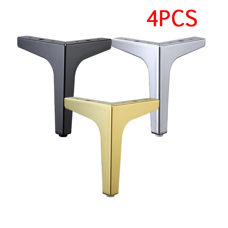 4pcs Black Gold Coffee Table Legs for Metal Furniture Sofa Bed Chair Leg Iron Desk Cabinet To The Dresser Foot Bathroom