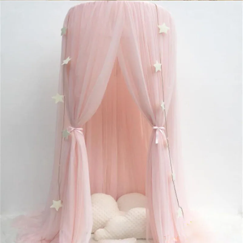 Mosquito Net Bed Curtain Baby Canopy Tent Baby Crib Netting Cot Hung Dome Girl Princess Children Play Tent Kids Room Decoration