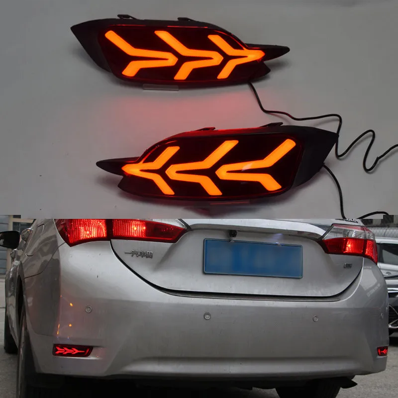 

For Honda Civic 2016 2017 2018 10th Multi-function LED Tail Light Brake Warning Rear Fog Lamp Rear Bumper Light car styling