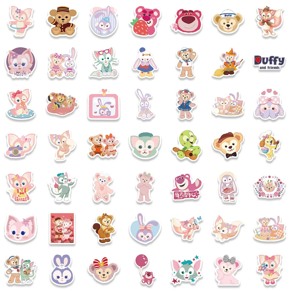 10/30/50/100pcs Disney Cute LinaBell Duffy Bear Graffiti Stickers Cartoon Decals Kids Toy Scrapbook Diary Laptop Phone Sticker