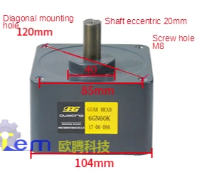 Gear reducer 2GN 3GN 4GN 5GN  6GN 3K-200K  6GU3K-200K motor gear reducer AC motor gearbox 2-6 series gearbox