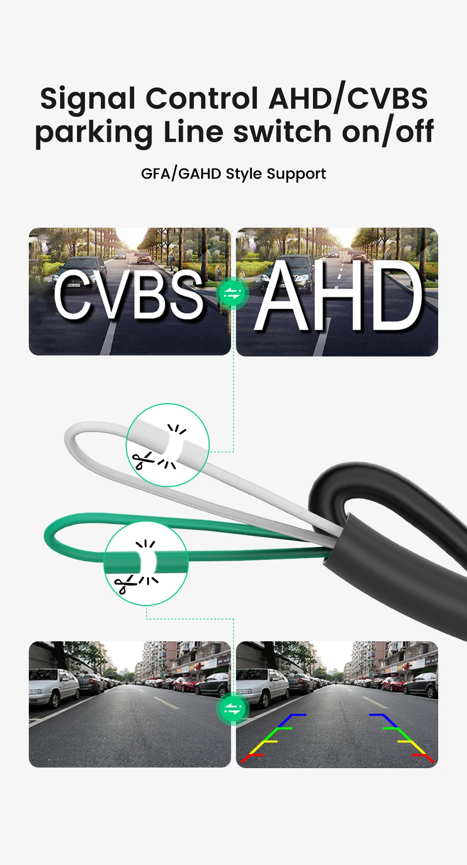 170 ° Fisheye AHD 1080P widok z tyłu samochodu kamera samochodowa dla Audi A4(B8) 2007-2016 Q7 2007-2014 Q5 8R kamera cofania Monitor