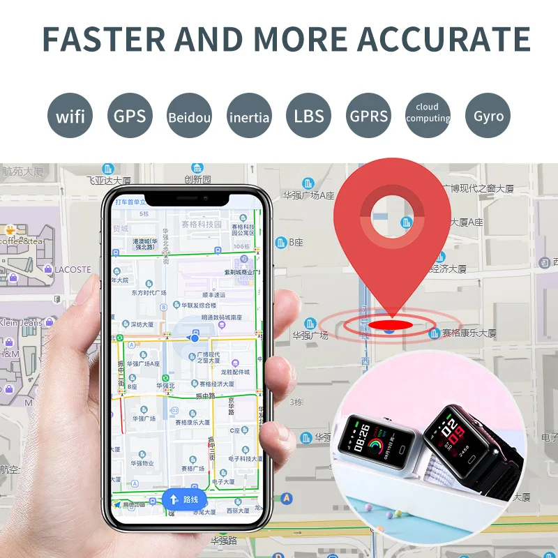 เด็กสมาร์ทนาฬิกาSOS 2020 GPS Часы ซิมการ์ดSmartwatch Voice Call Relogioสร้อยข้อมือสำหรับชายหญิงของขวัญเด็กPK Q12 Q528 Y21