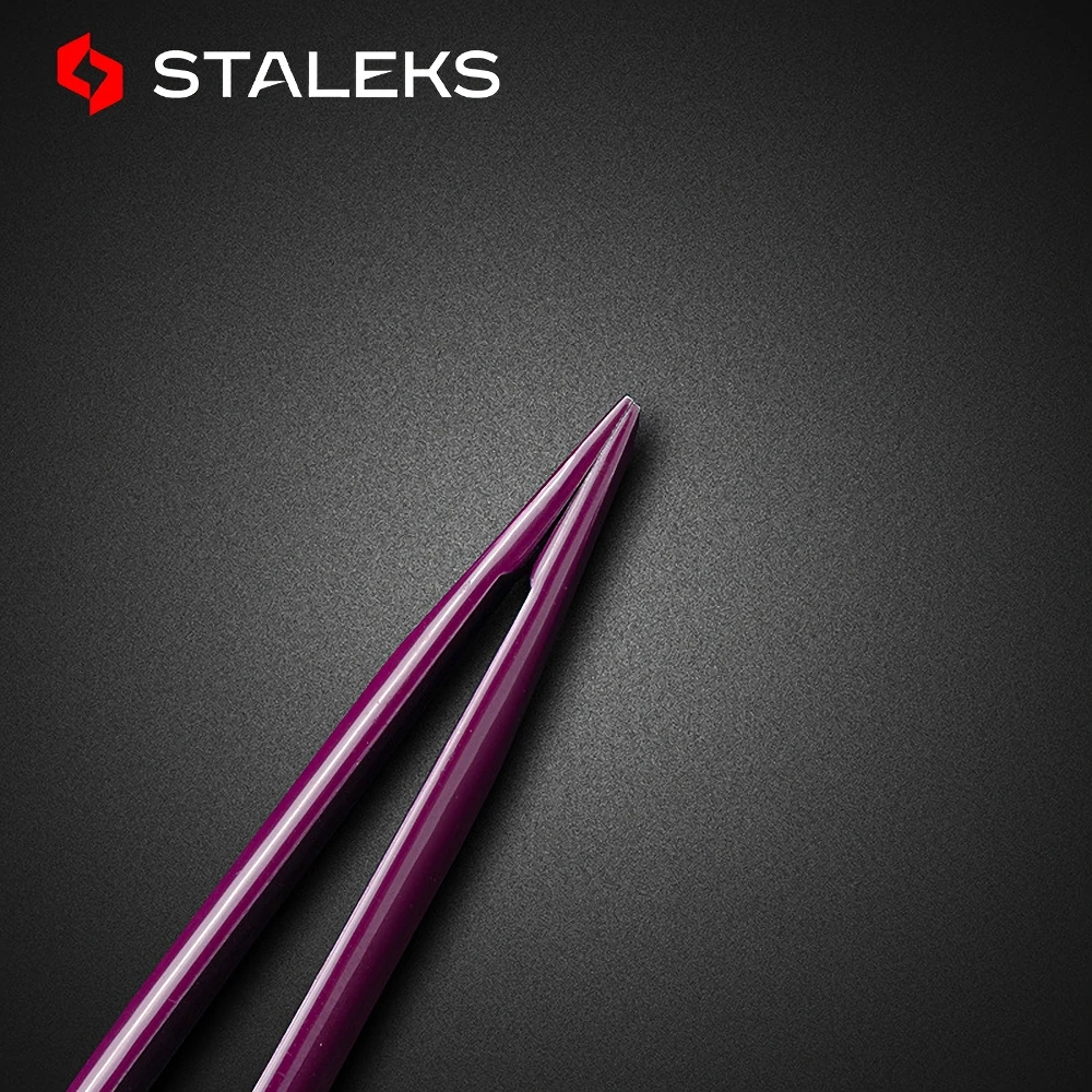 STALEKS Expert TE-11-3 Professional Eyebrow Clip Tweezers Military-grade Perfect Closure Effortlessly Pinch Fine Hair Beard AISI