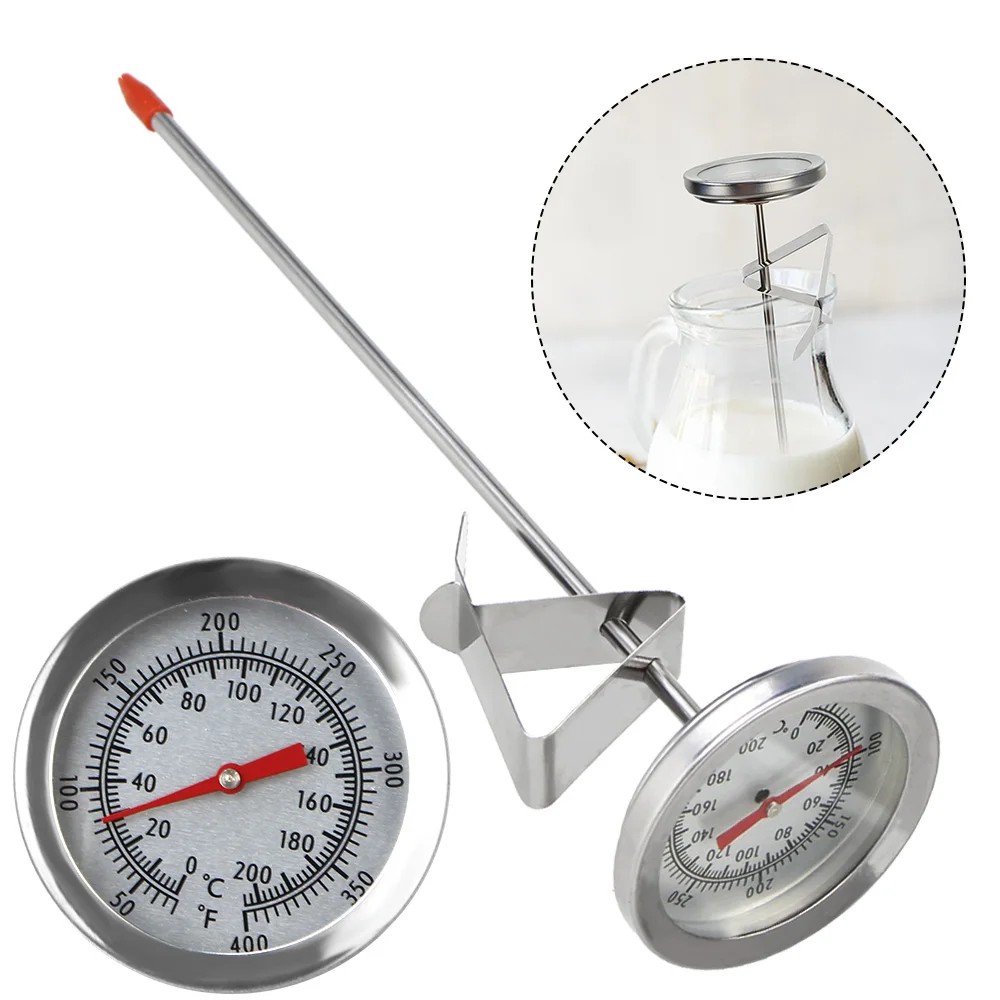 Kochtemperaturmessgerät 0~200 ℃ Sonde Thermometer Milch Kaffee Lebensmittel Fleisch Messgerät Edelstahl Küchengeräte