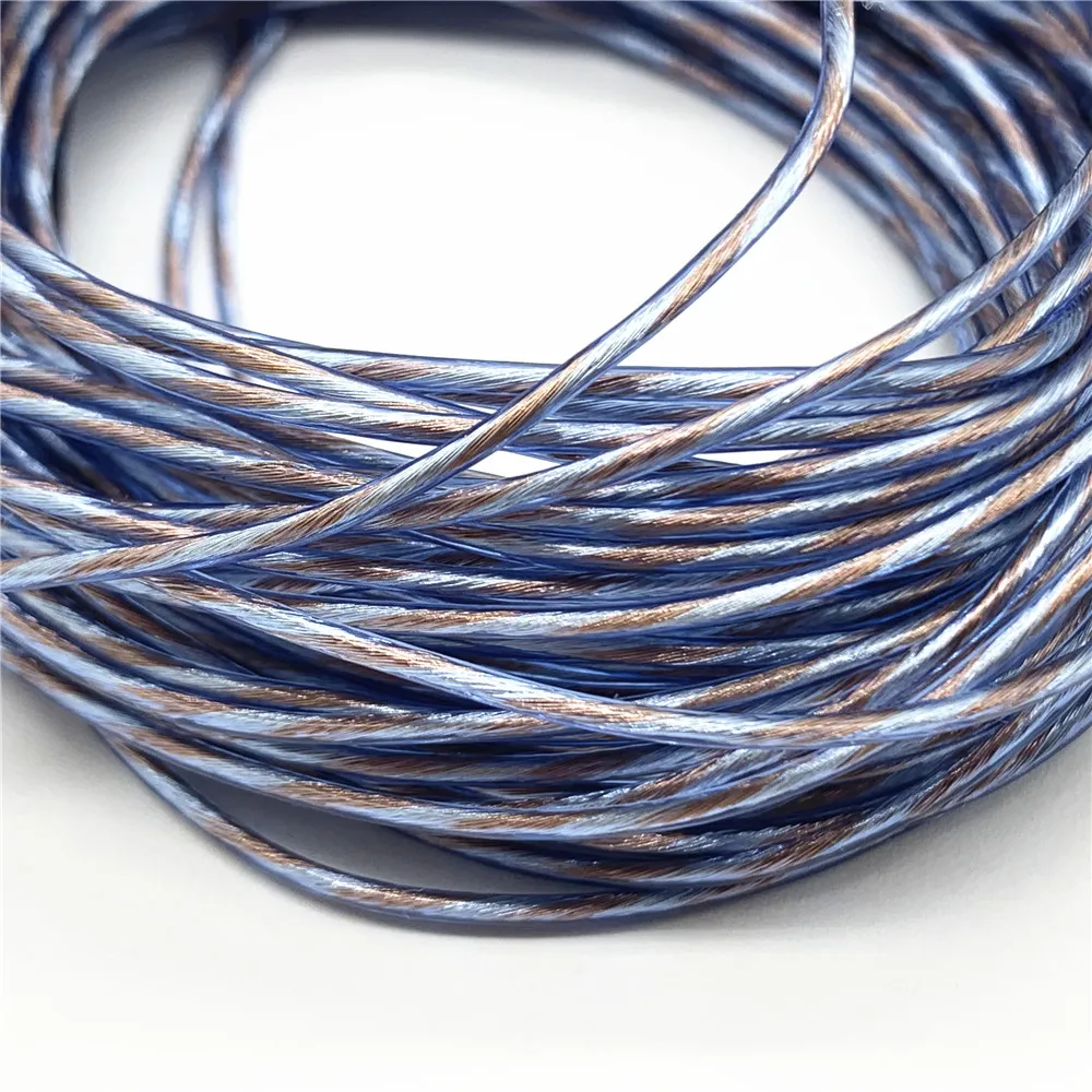 7N単結晶銅一本鎖銅シルバー混合ツイストアップグレードbluetoothヘッドライン外径: 1.0ミリメートル30コア * 0.08ミリメートル