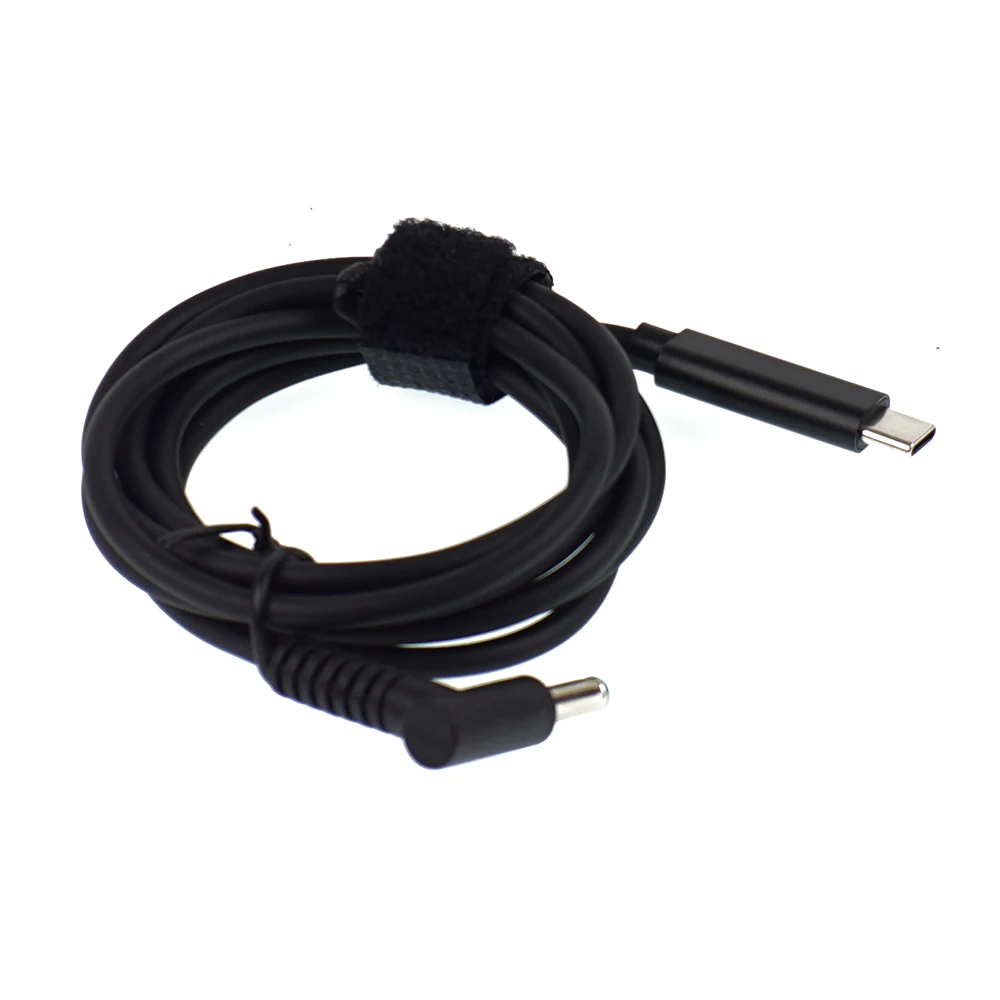 Cabo de carregamento rápido portátil, usb tipo c pd macho para dc 4.5x3.0mm para hp elitebook Folio 1040 g1, cabo adaptador