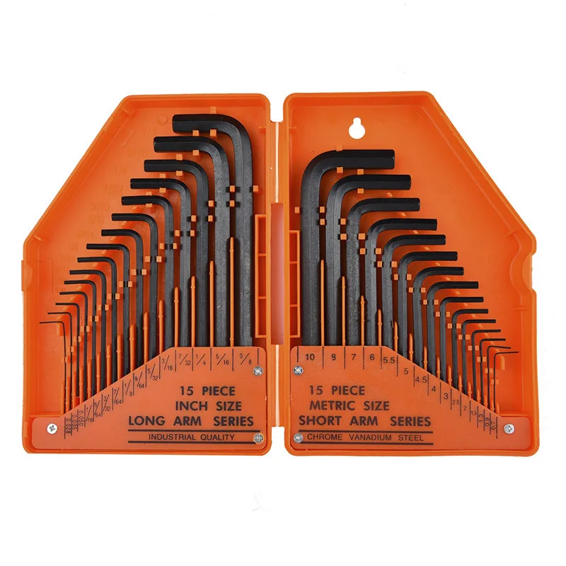 30Pcs Wrench Set Hex Key Allen Wrench 0.028