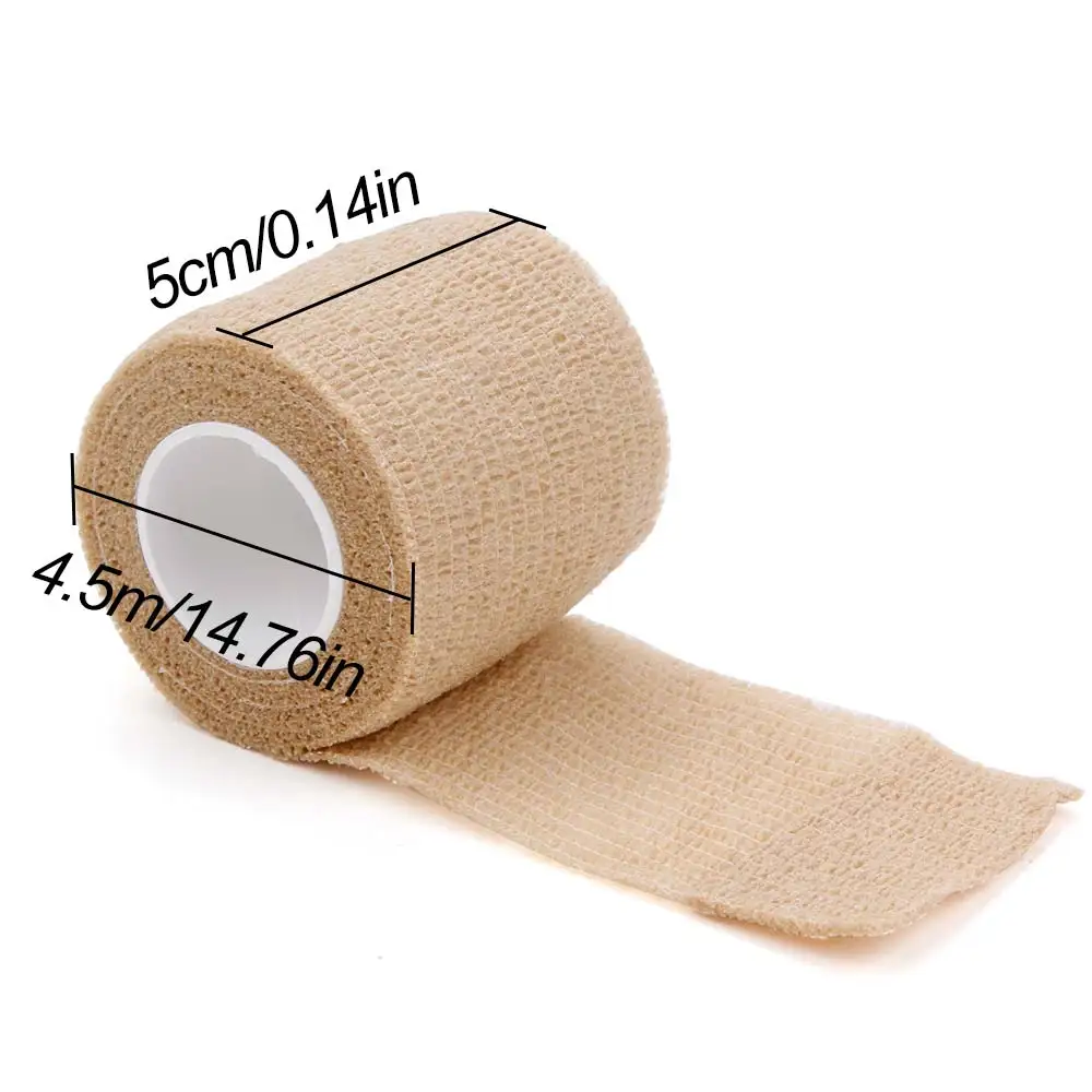 6/24/48Pcs Self-Adhesive Tattoo Grip Bandage Elastic Non-woven Wraps Tape Disposable Tattoo Bandage Grip Tape Finger Protection