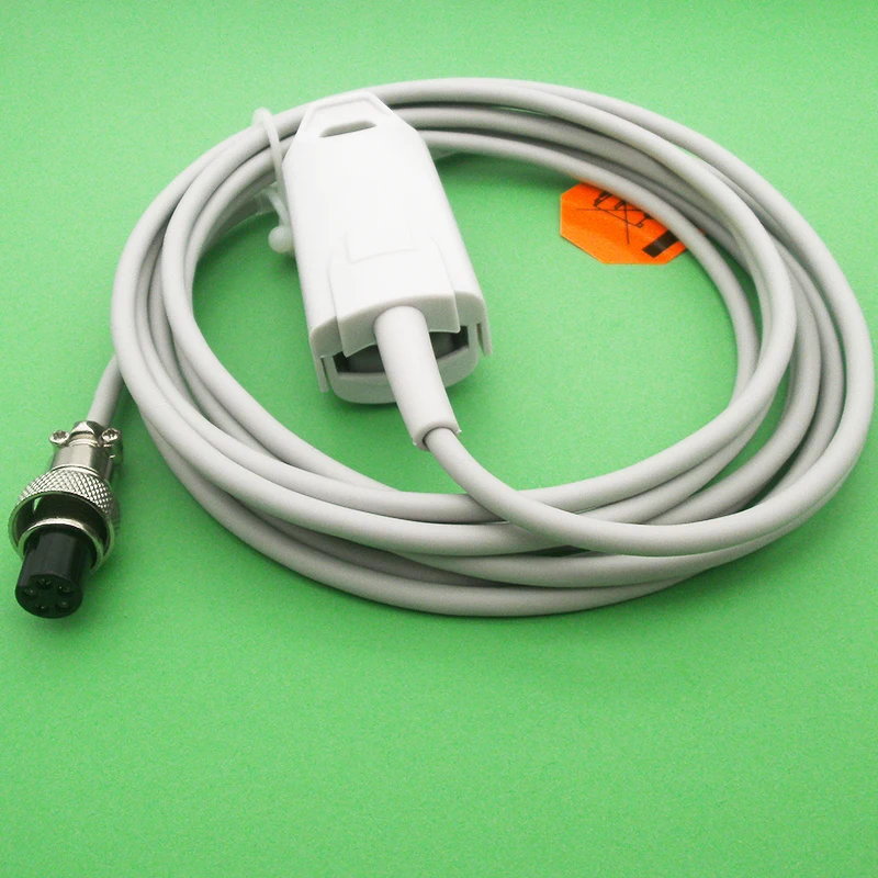 

Совместим с монитором пациента Rubo PM9000A + B, 7 отверстий, цифровая головка, зажим для пальца для взрослых, датчик Spo2