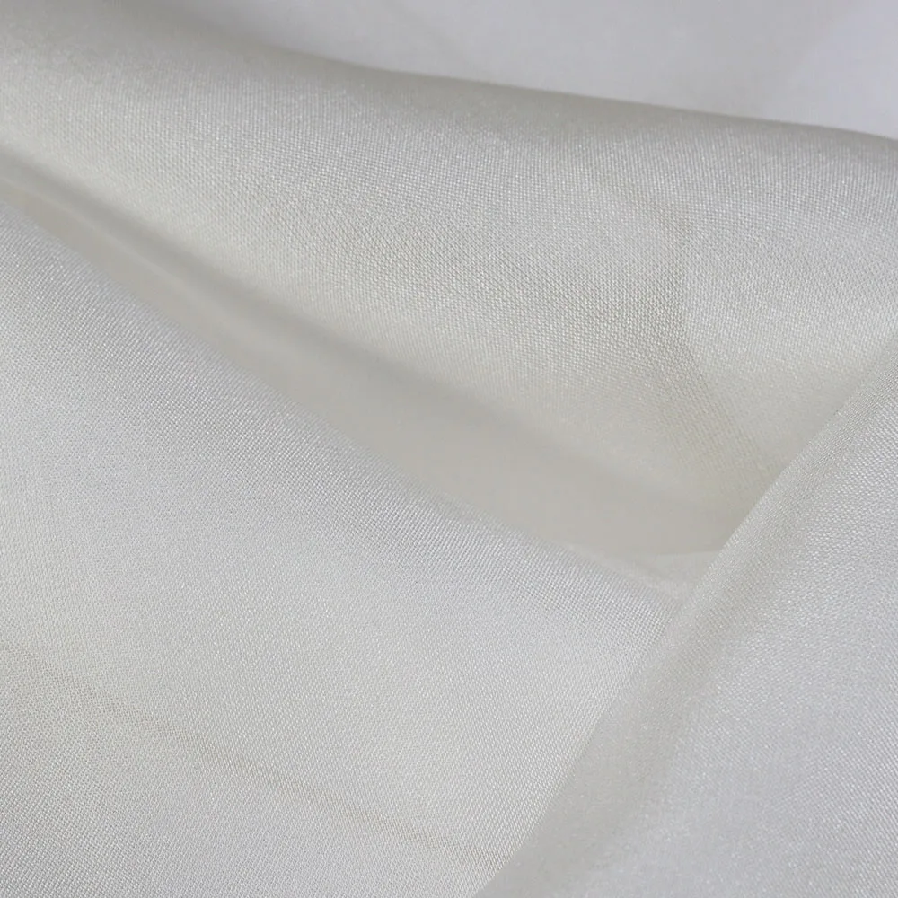 Wholesale 6mm 140cm White Thin Un-dye Nature Silk Chiffon Fabric Meter Prue Silk Dress Lining Fabrics for Painting and Sewing