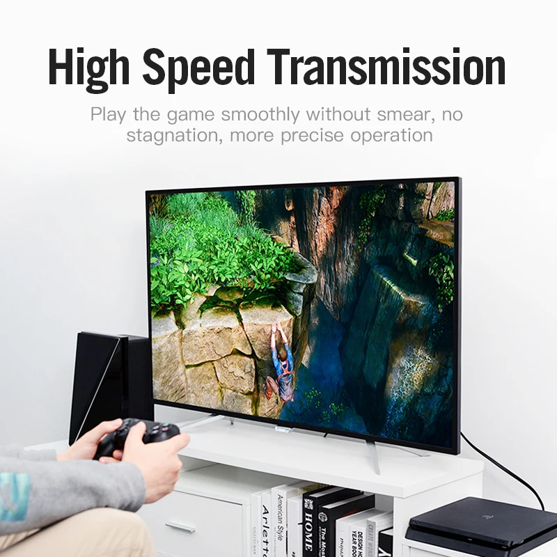 Vention High Speed V2.0 kabel HDMI 4K * 2K z męskiego na męskie 3D 1080P HD do monitora komputer TV PS3/4 projektor HDTV 0.5m 1.5m 2m 10m