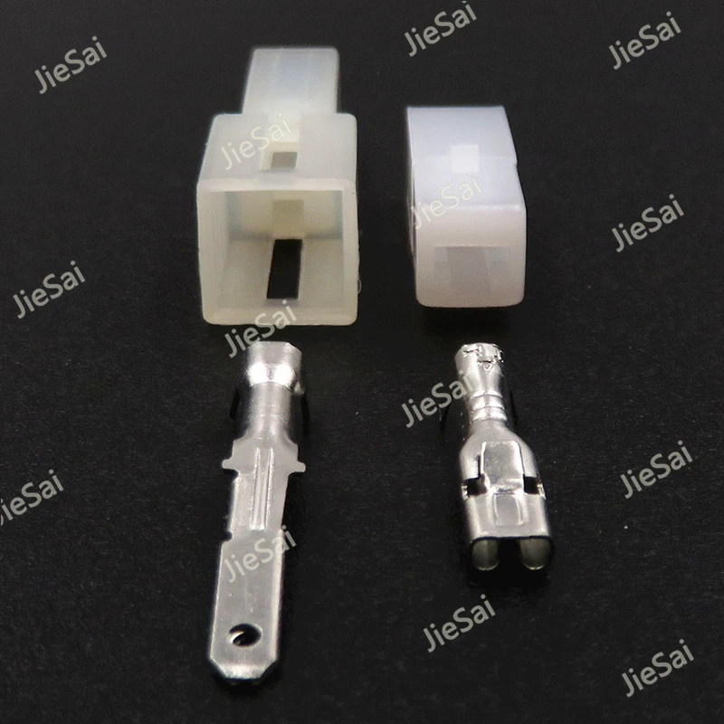 1 Pin 2.8 Series Automobile Plastic Socket 626062 Auto Unsealed Female Male Wiring Harness Connector 626063