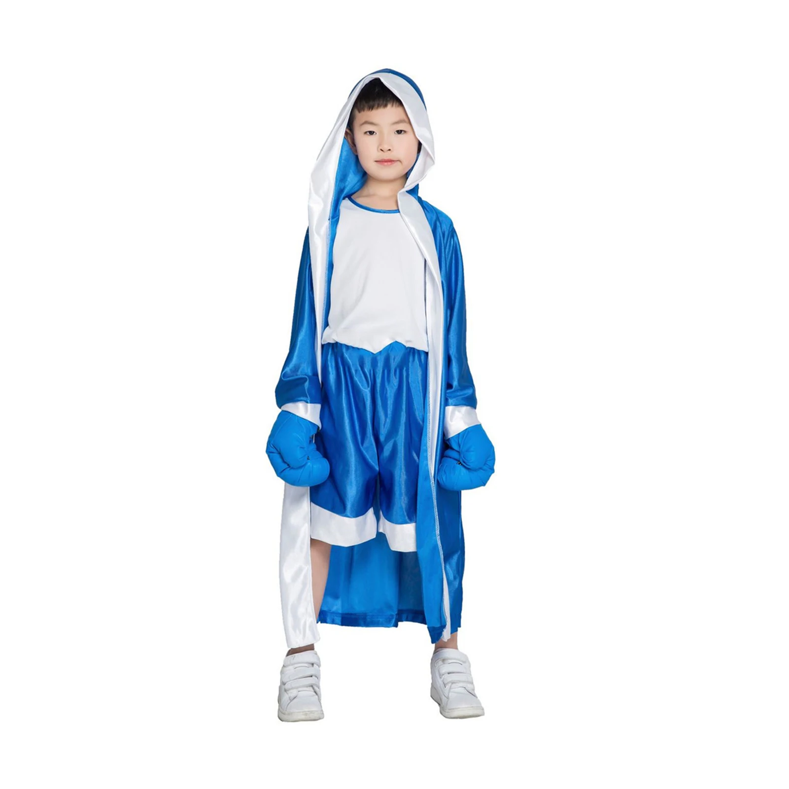 Robe de boxe à manches longues pour enfants, Muay Thai, Taekwondo, Spectacle sur scène, Combinaison de boxe, Entraînement de compétition, Costume de boxeur