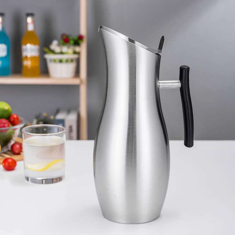 Thickened Stainless Steel Kitchen Drinkware, Large Capacity, Soup, Juice Pot, Water Pitchers, Restaurants