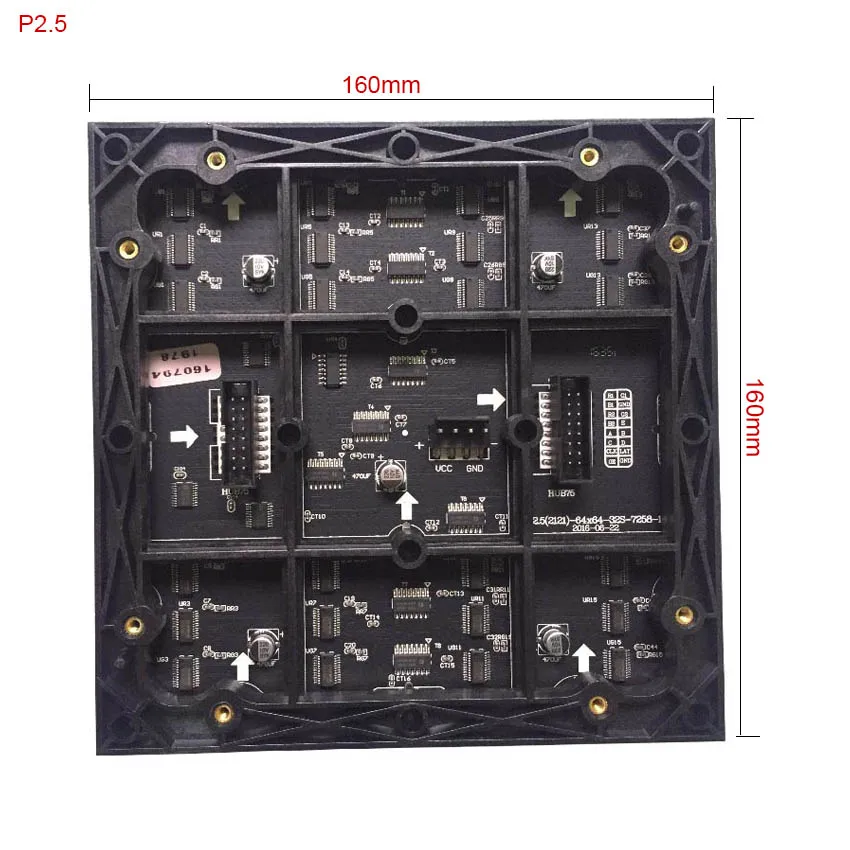 P2.5 RGB Panel HD Screen 64x64 dot Matrix Indoor SMD Led Module 160*160mm LED Display Wall P4 P5 P6 P8 P10 Video Wall Panel