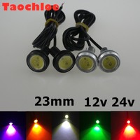 2Pcs 3W 23mm 12v 24v LED External lights Fog lamp Car cob truck DRL Car Daytime Running Light Reverse light Auto car eagle light