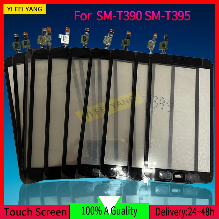 Touch Screen Digitizer for Samsung Galaxy Tab Active, Outer Glass Panel Replacement, Repair Part, SM-T390, SM-T395, 5 PCs/Lot