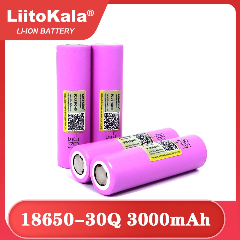 Liitokala 3.6V 18650 oryginalny ICR18650 30Q 18650 3000mAh 3.7v akumulator litowy narzędzia elektroniczne baterie