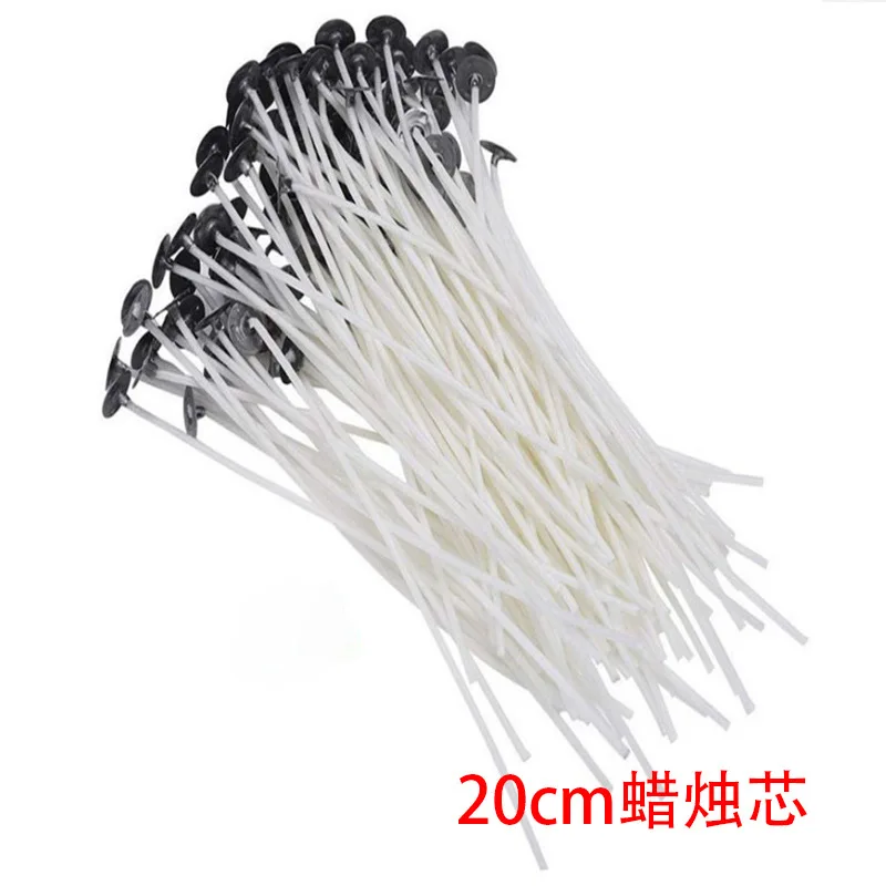 100PCS Diy Candle Wick Soy Candle Wick aromatherapy candle Glass Cup home-made materials cable non-smoking Cotton Cord Lamp Wick