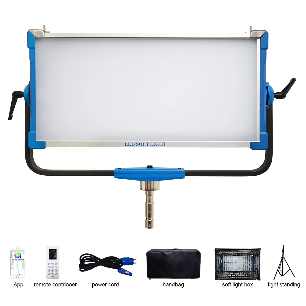 Светодиодный студийный светильник 300 Вт Yidoblo AI-3000C Софтбокс Студийная лампа с дистанционным управлением Светодиодная мягкая лампа Фотографическое освещение Видеосвет Пленка
