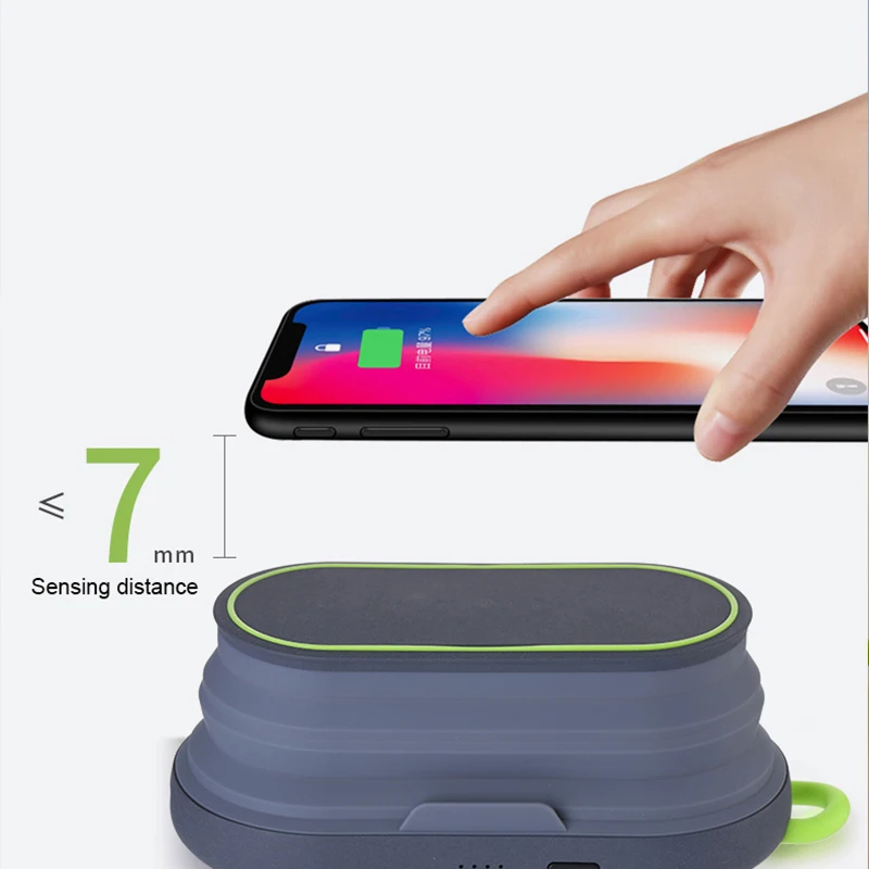 New Fashion Led Atmosphere Light Multi-Function Mobile Phone Wireless Charger Mobile Phone Bracket Field Emergency