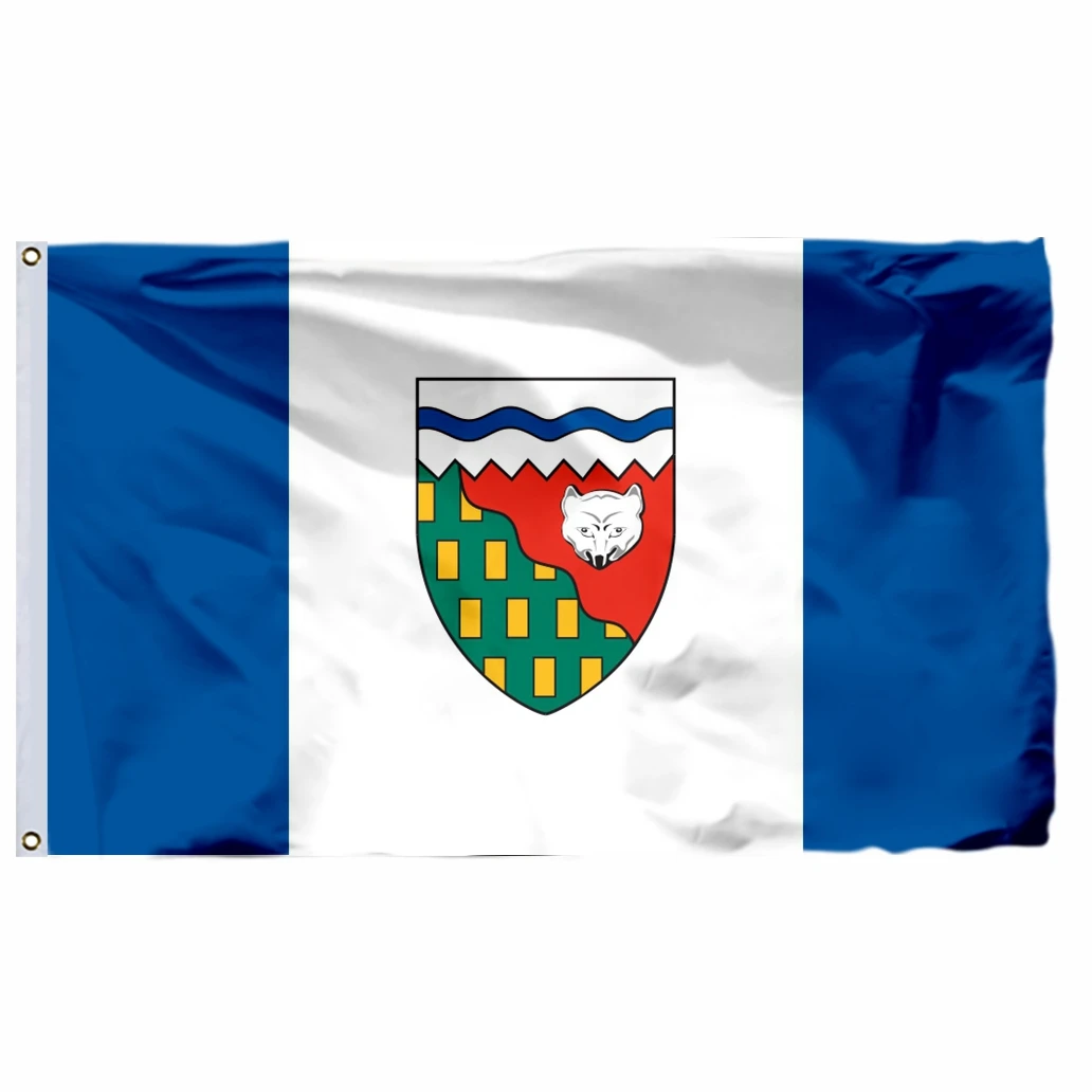 Canada Northwest Territories Flag 90x150cm 3x5ft 120g 100D Polyester Canadian Territories 60x90cm 21x14cm Banner