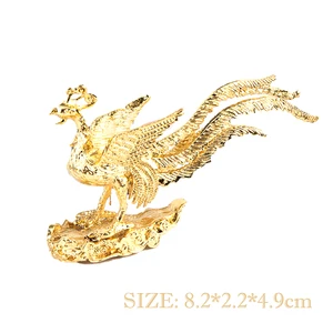 Phoenix Creative Gold Tượng, giữ hương, phụ kiện trang trí nhà, máy tính xách tay mini, đốt nhang, 1 mảnh 10 Tượng Phoenix Bán hàng chính - 3