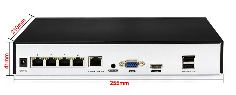 Imagem -02 - Gravador de Vídeo Vigilância do Sistema de Áudio Nvr Xmeye Detecção de Rosto Onvif Poe Cctv Dvr Nvr Áudio 48v Max.14tb H.265 Mais 8mp 4k 10 Canais