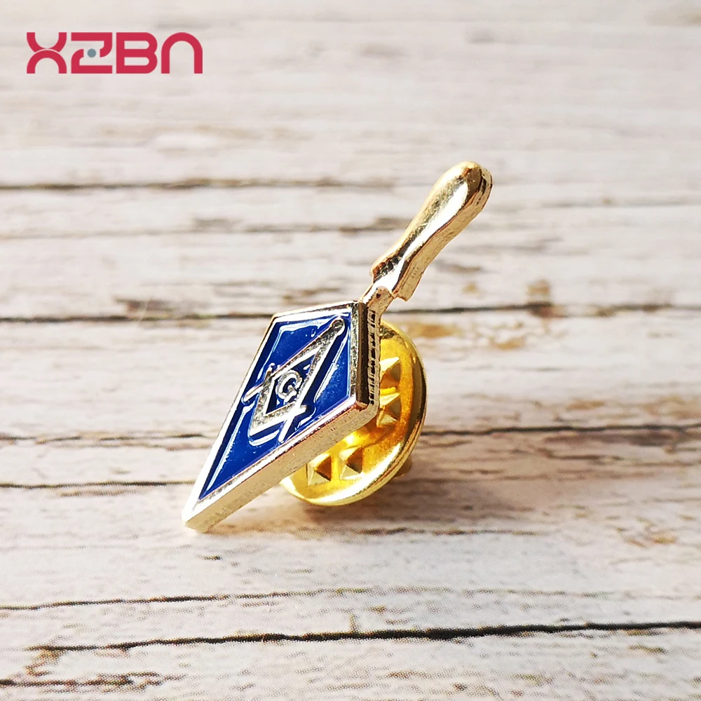 Masonic Lapel Pins Freemasonary Badge Mason Freemason 3D Miniature Trowel Zinc Alloy Material  Exquisite Souvenirs  Gifts