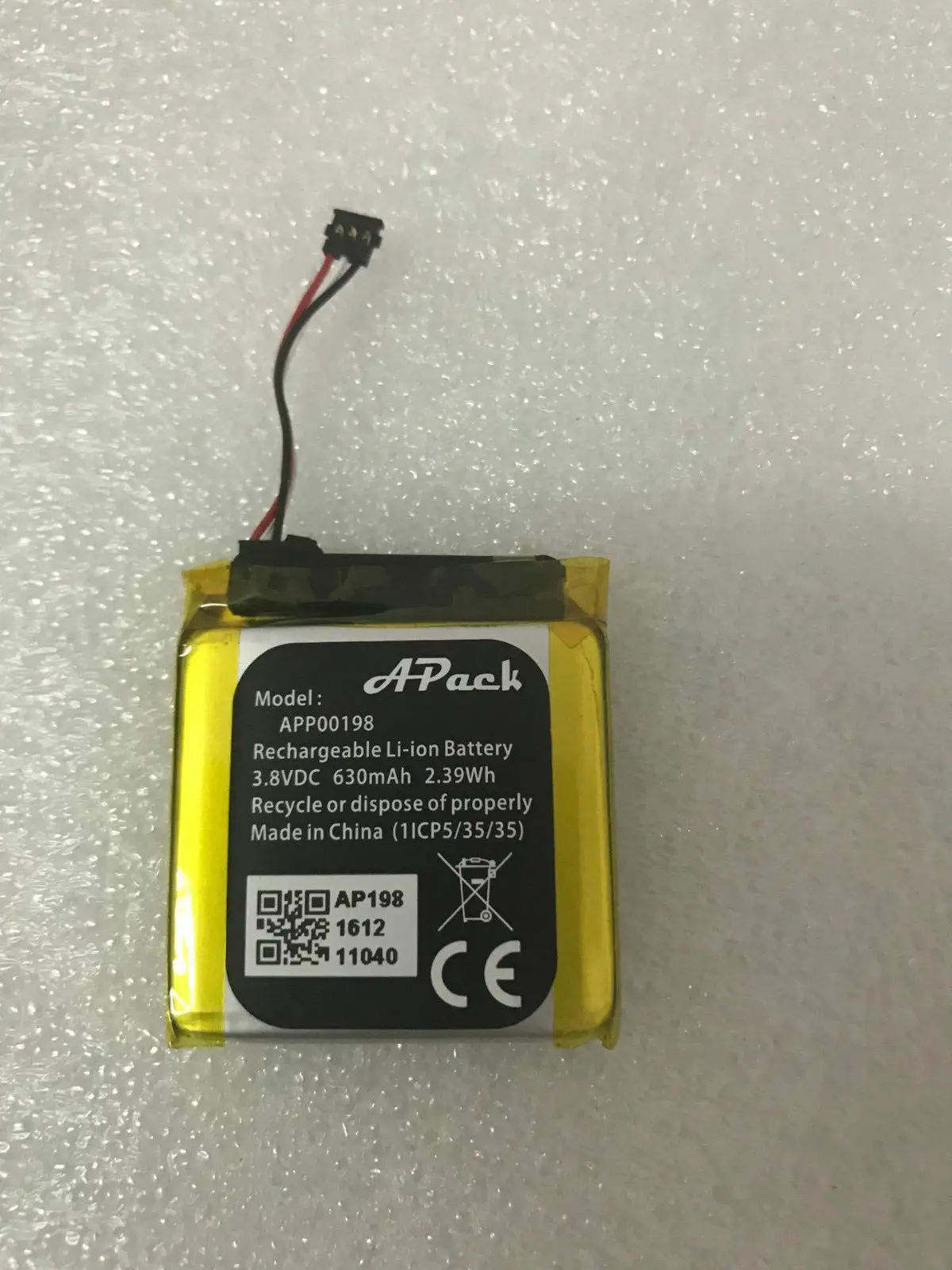 Genuine Li-ion Rechargeable Battery Akku For Apack APP00198 630mAh 3.8V