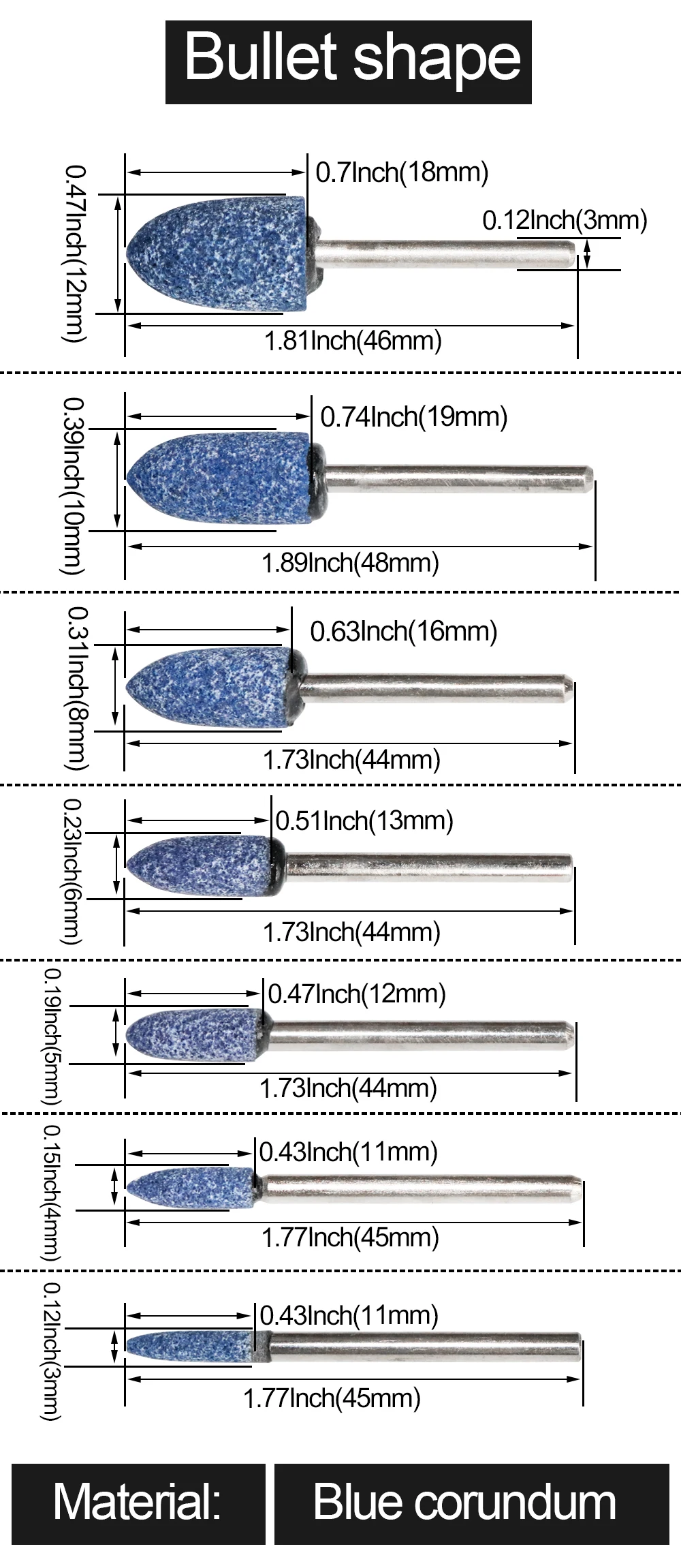 10 stücke Polieren Kopf Rad Schleif Montiert Stein Für Dremel Rotary Power Werkzeuge Elektrische Schleifen Stein Rad Dremel Zugang – Detail 4